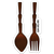 The Wooden Fork and Spoon Sticker