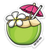 The Coconut Drink Sticker