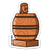 The Barrel Man Sticker